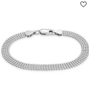 Giani Bernini Sterling Silver multi-row beaded bracelet